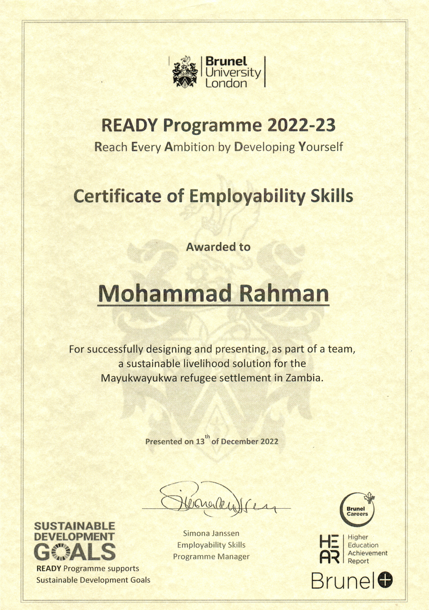 reaady programme